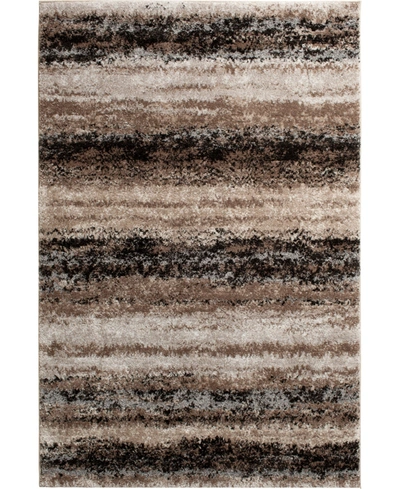 Portland Textiles Urban Exposure Mount Vernon Black 5' X 7'6" Area Rug