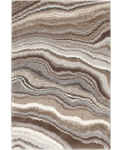 Portland Textiles Urban Exposure Arette Gray 5' X 7'6" Area Rug