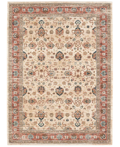 Karastan Spice Market Koyna Cream 2'4" X 7'10" Runner Rug