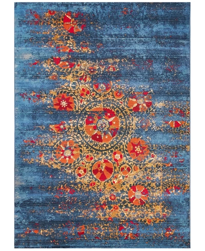 Liora Manne Marina 8046 Suzanie Blue 7'10" X 9'10" Indoor/outdoor Area Rug