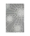 Liora Manne Frontporch Compass Black And Gray 3'6" X 5'6" Outdoor Area Rug In Black/gray
