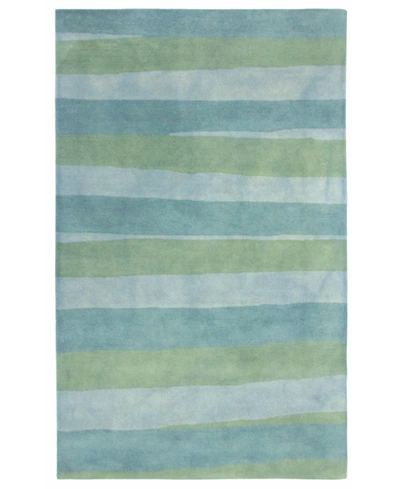 Liora Manne Piazza 7281 Stripes Sea Breeze 7'6" X 9'6" Area Rug