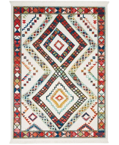 Nourison Navajo Nav02 White 3'11" X 6'2" Area Rug