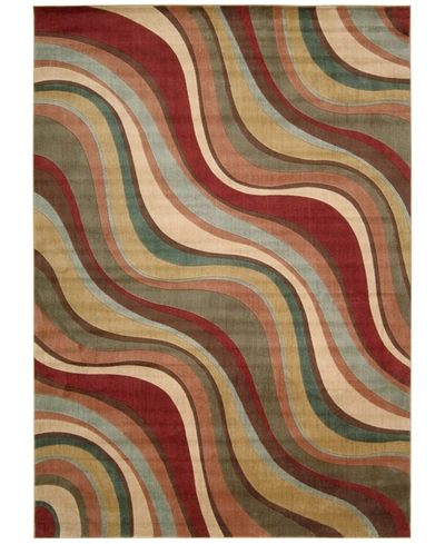 Nourison Closeout!  Home Somerset Wave 5'3" X 7'5" Area Rug In Multi