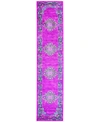 Long Street Looms Zeal Zea03 2'2" X 10' Runner Rug In Fuchsia