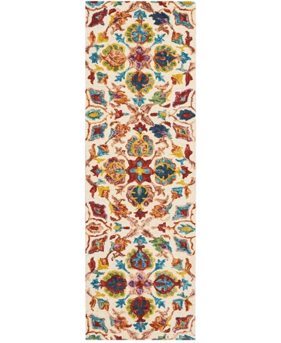 Nourison Vivid Viv08 Ivory 2'3" X 10' Runner Rug