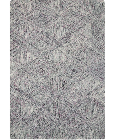 Nourison Interlock Lnk01 Gray 5' X 7'6" Area Rug