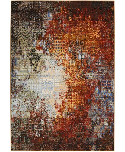 Nourison Chroma Crm03 Paprika 5'6" X 8' Area Rug