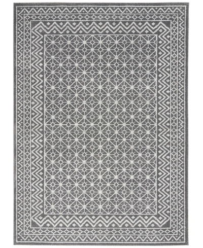 Nourison Palermo Pmr02 Charcoal 5'3" X 7'3" Area Rug