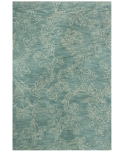 Bb Rugs Veneto Cl142 7'6" X 9'6" Area Rug In Teal