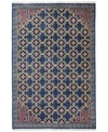 Bb Rugs Carah Crh-106 Navy 7'6" X 9'6" Area Rug In Navy