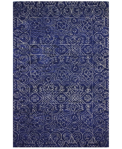 Bb Rugs Nico Nic-133 7'6" X 9'6" Area Rug In Navy