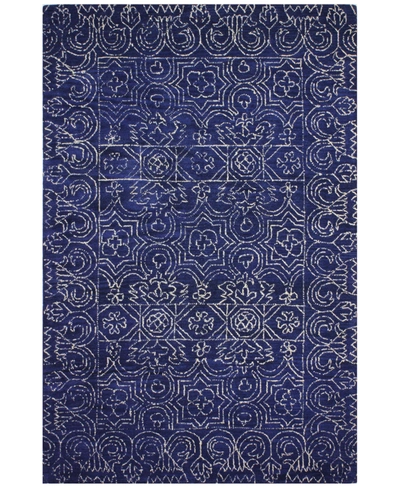 Bb Rugs Nico Nic-133 8'6" X 11'6" Area Rug In Navy