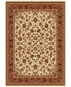 Km Home Closeout!  Pesaro Kashan Ivory/brick 3'3" X 4'11" Area Rug In Ivory