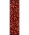 Km Home Closeout!  Pesaro Flores 2'2" X 7'7" Runner In Red