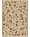 Km Home Closeout!  Pesaro Flores 7'9" X 11' Area Rug In Ivory
