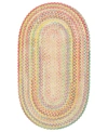 Capel Cutting Garden Oval Braid 0450-150 Buttercup 8' X 11' Area Rug