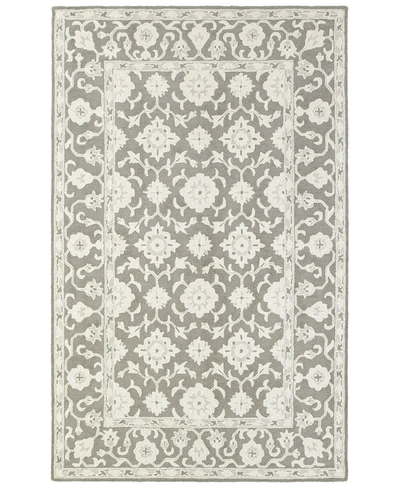 Oriental Weavers Closeout!  Manor 81204 10' X 13' Area Rug In Grey/stone