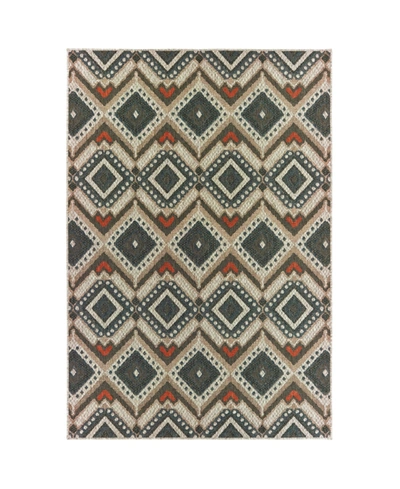 Jhb Design Latitude 002x3 Gray 5'3" X 7'3" Outdoor Area Rug In Multi