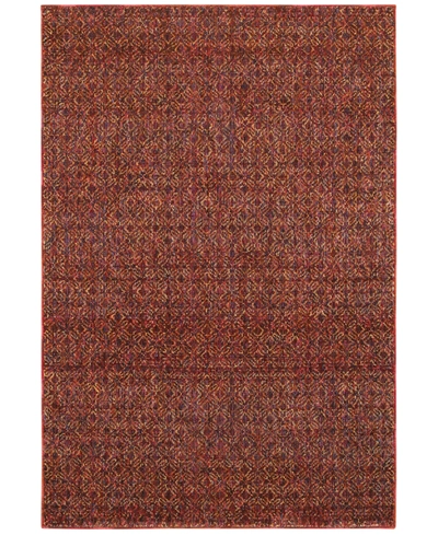 Jhb Design Atlas Dig 2'3" X 8' Runner Area Rug In Red