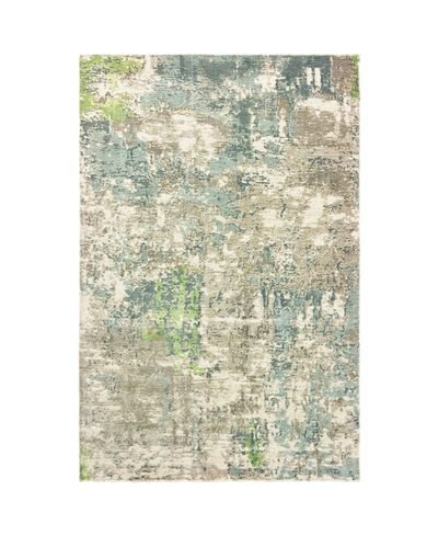 Jhb Design Formations 70007 Blue 8' X 10' Area Rug In Green