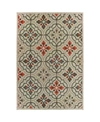 Jhb Design Latitude 709 Gray 6'7" X 9'2" Outdoor Area Rug In Beige