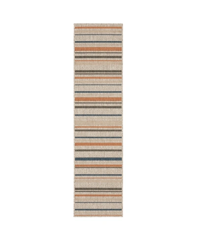 Jhb Design Scope Sco06 Gray 1'10" X 7'6" Runner Rug In Multi