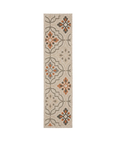 Jhb Design Latitude 709 Gray 1'10" X 7'6" Runner Rug In Beige