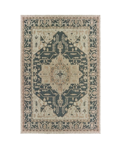 Jhb Design Latitude 001j3 Gray 5'3" X 7'3" Outdoor Area Rug In Blue