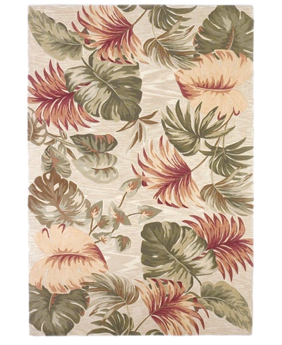 Kas Sparta Palm Leaves 3148 Beige 3'6" X 5'6" Area Rug