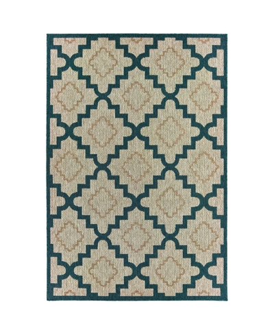 Jhb Design Latitude 804i3 Gray 7'10" X 10' Outdoor Area Rug In Beige