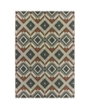 Jhb Design Latitude 002x3 Gray 6'7" X 9'2" Outdoor Area Rug In Multi
