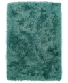 Macy's Fine Rug Gallery Impact Ia100 3' 6" X 5' 6" Shag Area Rug In Teal