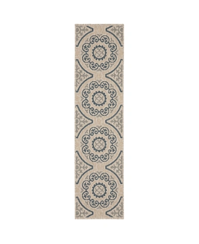 Jhb Design Latitude 609 Gray 1'10" X 7'6" Runner Rug In Beige