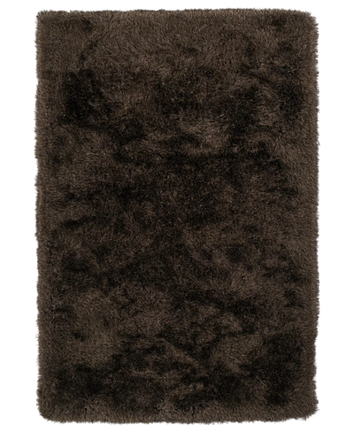 Macy's Fine Rug Gallery Fia 5' X 7' 6" Shag Area Rug In Chocolate