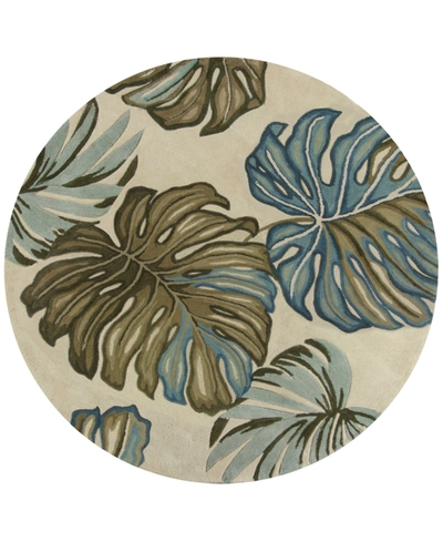 Kas Sparta Florea 3182 Ivory 5'6" Round Area Rug