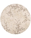 Surya Athena Ath-5008 Taupe 8' Round Area Rug In Taupe
