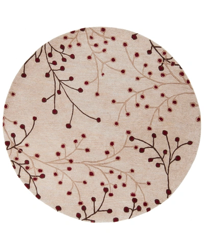 Surya Athena Ath-5053 Burgundy 4' Round Area Rug