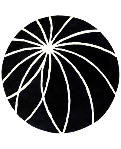 Surya Forum Fm-7072 Black 8' Round Area Rug