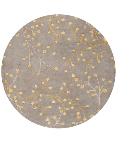 Surya Athena Ath-5060 Taupe 4' Round Area Rug