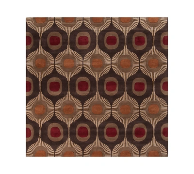 Surya Forum Fm-7170 Dark Brown 8' Square Area Rug