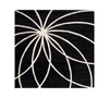 SURYA FORUM FM-7072 BLACK 4' SQUARE AREA RUG