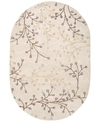 SURYA ATHENA ATH-5008 TAUPE 6' X 9' OVAL AREA RUG