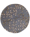 Surya Athena Ath-5125 Navy 8' Round Area Rug In Navy