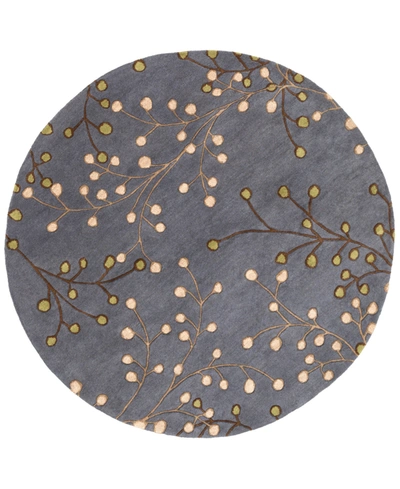 Surya Athena Ath-5125 Navy 8' Round Area Rug