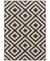 Surya Alfresco Alf-9639 Black 2'3" X 4'6" Area Rug, Indoor/outdoor In Black