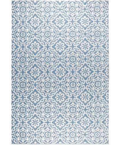 Nicole Miller Patio Country Danica 3'11" X 5'2" Area Rug In Blue/gray