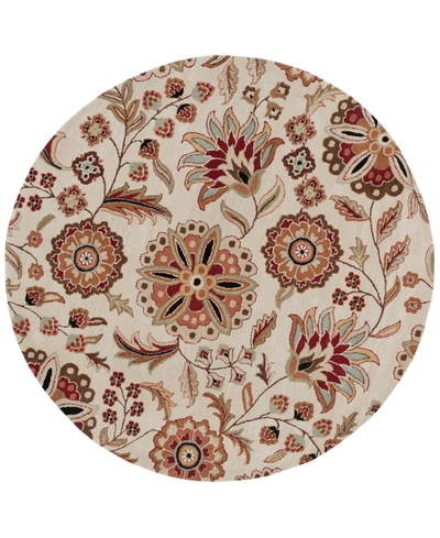 Surya Athena Ath-5035 Dark Brown 6' Round Area Rug