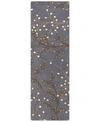 Surya Athena Ath-5125 Navy 3' X 12' Runner Area Rug In Navy