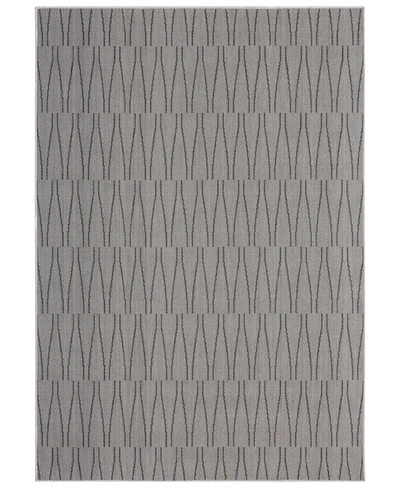 Nicole Miller Patio Country Willow 7'9 X 10'2 Area Rug In Gray/black